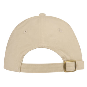 Brushed Cotton Twill Cap - Khaki