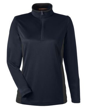 Harriton Ladies' Flash Snag Protection Plus IL Colorblock Quarter-Zip