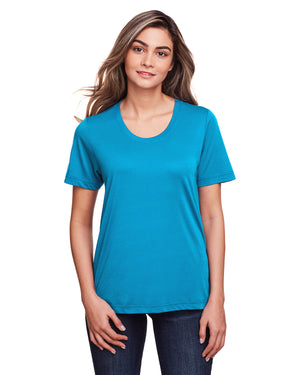 Ladies' Fusion ChromaSoft™ Performance T-Shirt - Electric Blue