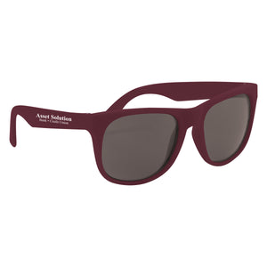 Rubberized Sunglasses - Maroon