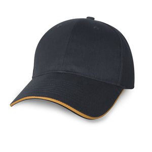 Constructed Mid Weight Brushed Cotton Twill Sandwich Cap