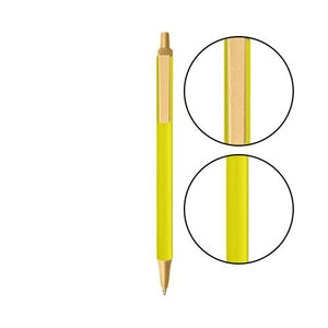 Yellow BIC® Clic Stic® Pen - Yellow With Cream