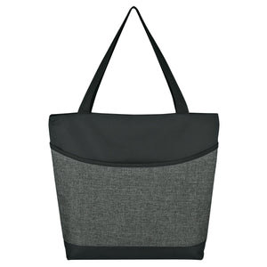 High Line Two-Tone Tote Bag - Black With Gray