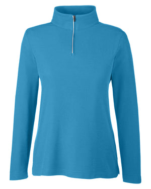 Core365 Ladies' Fusion ChromaSoft™ Pique Quarter-Zip