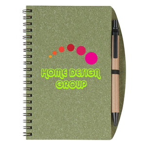 5" x 7" Eco-Inspired Spiral Notebook & Pen