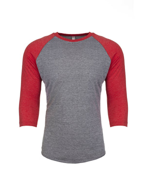 Next Level Apparel Unisex Triblend Three-Quarter Sleeve Raglan