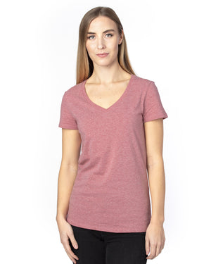 Threadfast Ladies' Ultimate CVC V-Neck T-Shirt