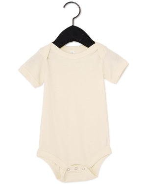 Infant Jersey Short-Sleeve One-Piece - Natural