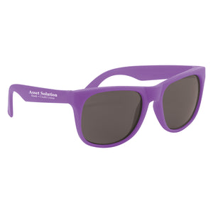 Rubberized Sunglasses - Purple