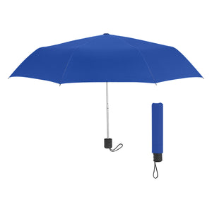 42" Arc Telescopic Umbrella With 100% RPET Canopy - Blue