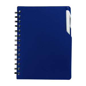 Spiral Notebook With Pen - Frost Blue