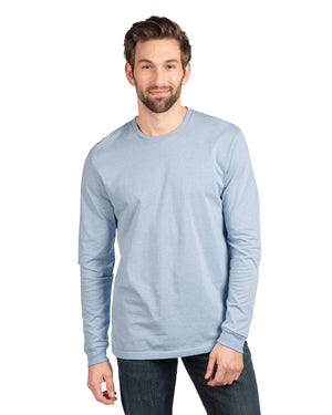 Unisex CVC Long-Sleeve T-Shirt - Hthr Colum Blue