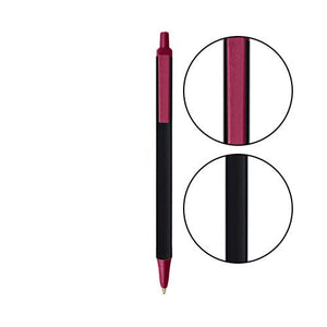 Black BIC® Clic Stic® Pen - Black With Burgundy