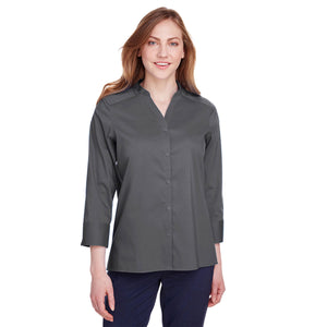 Devon & Jones Ladies' Crown  Collection® Stretch Broadcloth 3/4 Sleeve Blouse