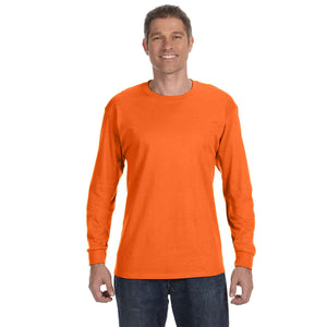 Gildan Adult Heavy Cotton™ Long-Sleeve T-Shirt - S Orange