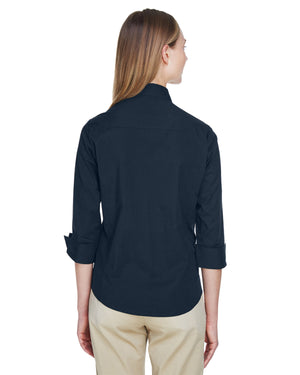 Devon & Jones Ladies' Perfect Fit™ Three-Quarter Sleeve Stretch Poplin Blouse