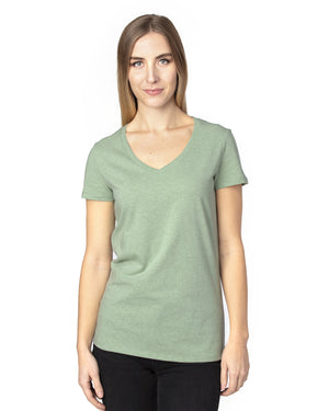 Threadfast Ladies' Ultimate CVC V-Neck T-Shirt