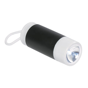 Dog Bag Dispenser With Flashlight - White With Black