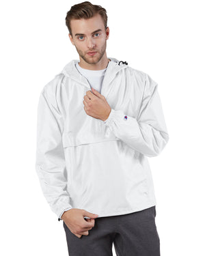 Champion Adult Packable Anorak Quarter-Zip Jacket - White