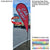 12' Medium Tear Drop Flag Kit, Full Color Graphics, Outdoor Use Spike base and Bag Included