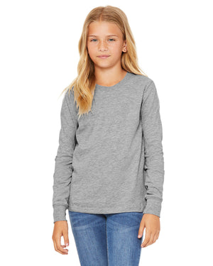 Youth Heather CVC Long-Sleeve T-Shirt - Athletic Heather