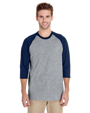 Gildan Adult Heavy Cotton™ Three-Quarter Raglan Sleeve T-Shirt