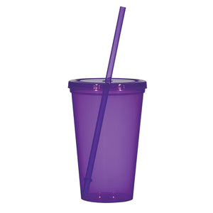 20 Oz. Sunsplash Single Wall Tumbler - Translucent Purple