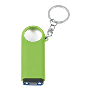 Magnifier And LED Light Key Chain