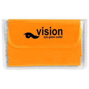 Microfiber Cleaning Cloth In Case - Orange