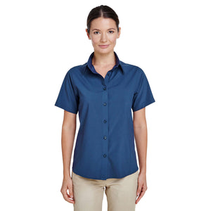 Harriton Ladies' Paradise Short-Sleeve Performance Shirt