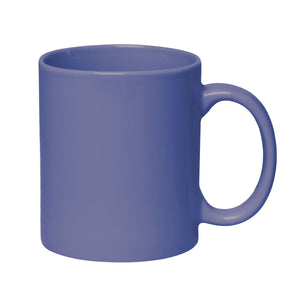 11 Oz. Colored Stoneware Mug - Solid/Two-Tone - Ocean Blue