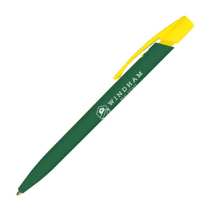 BIC® Media Clic™ Pen - Forest Green With Yellow