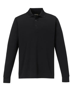 Core 365 Pinnacle Long Sleeve Pique Polo (Men's) AC88192 (Black)