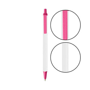 Clear BIC® Clic Stic® Pen - Clear With Pink