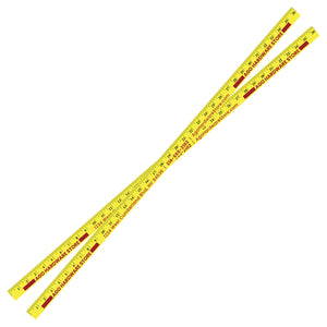 5/32" Fluorescent Enameled Yardsticks - Fluorescent Yellow