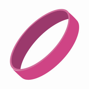 Silicone Wrist Bands - Debossed with Color