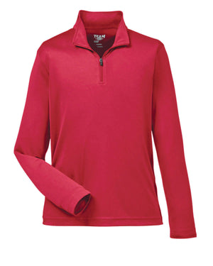 Youth Zone Performance Quarter-Zip - Sport Red