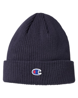 Cuff Beanie With Patch - Athletic Navy