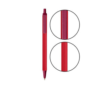 Red BIC® Clic Stic® Pen - Red With Burgundy