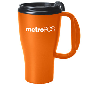 16 oz Omega Mug with Slider Lid - Orange