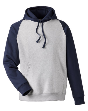 Unisex Zone HydroSport™ Heavyweight Colorblock Hooded Sweatshirt - Ath Ht/Sp Dk Nv