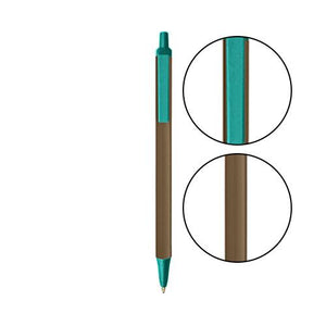 Metallic Sand BIC® Clic Stic® Pen - Metallic Sand With Teal