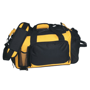 Deluxe Sports Bag (3111) - Yellow With Black