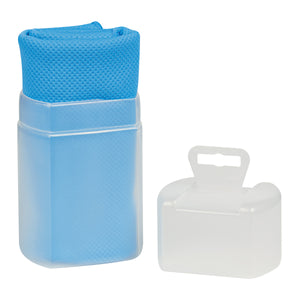 Cooling Towel In Plastic Case - Blue