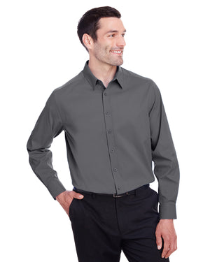 CrownLux Performance® Men's Stretch Woven Shirt - Graphite