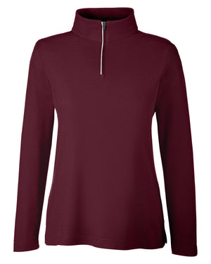 Core365 Ladies' Fusion ChromaSoft™ Pique Quarter-Zip