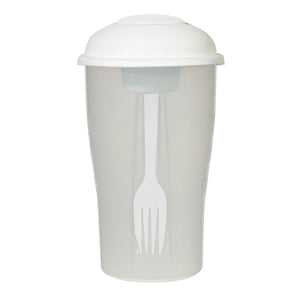 3-Piece Salad Shaker Set - Frost White With White