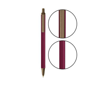 Burgundy BIC® Clic Stic® Pen - Burgundy With Metallic Sand