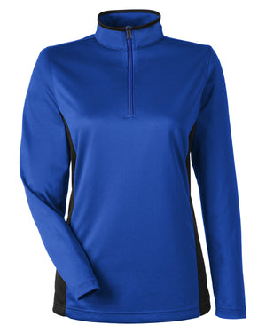 Harriton Ladies' Flash Snag Protection Plus IL Colorblock Quarter-Zip