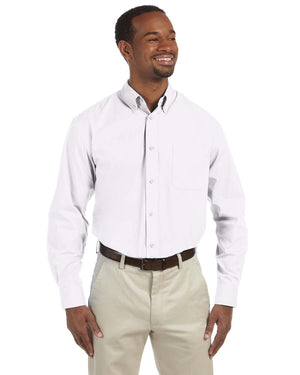 Harriton Men's Tall Essential Poplin